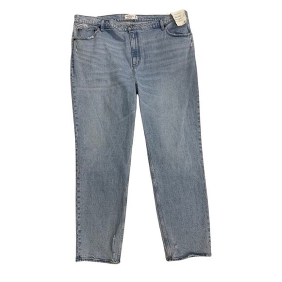A&F Abercrombie & Fitch NWT 48 x33L 3XL The '90s Straight Ultra High Rise Jeans - Picture 1 of 6
